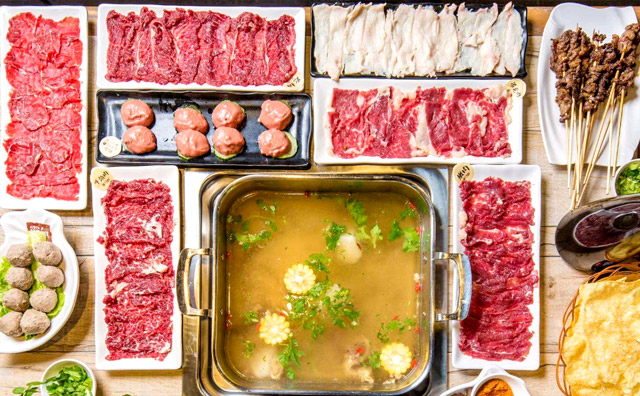 潮汕牛肉火锅，手工鲜牛肉新鲜才够味