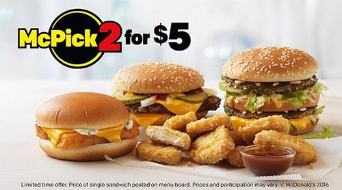 麦当劳明年将在美国市场回归1美元的超值套餐